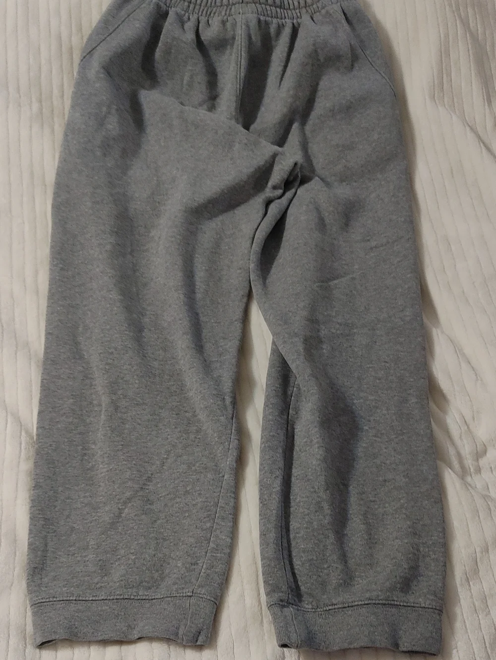 Nike Kids Gray Joggers with White Swoosh Girls XL